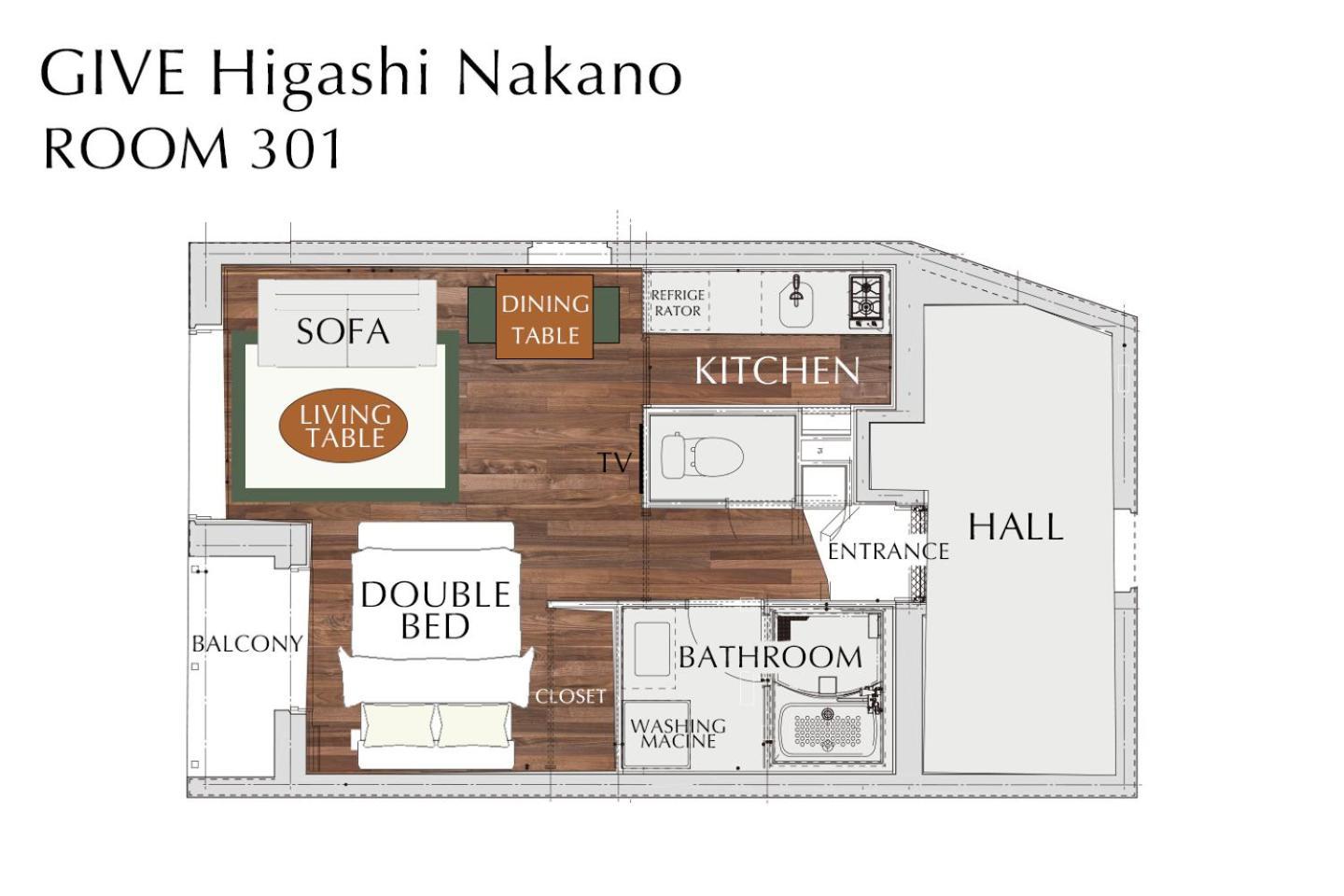 Give Higashi Nakano Apartment Tokyo Exterior photo